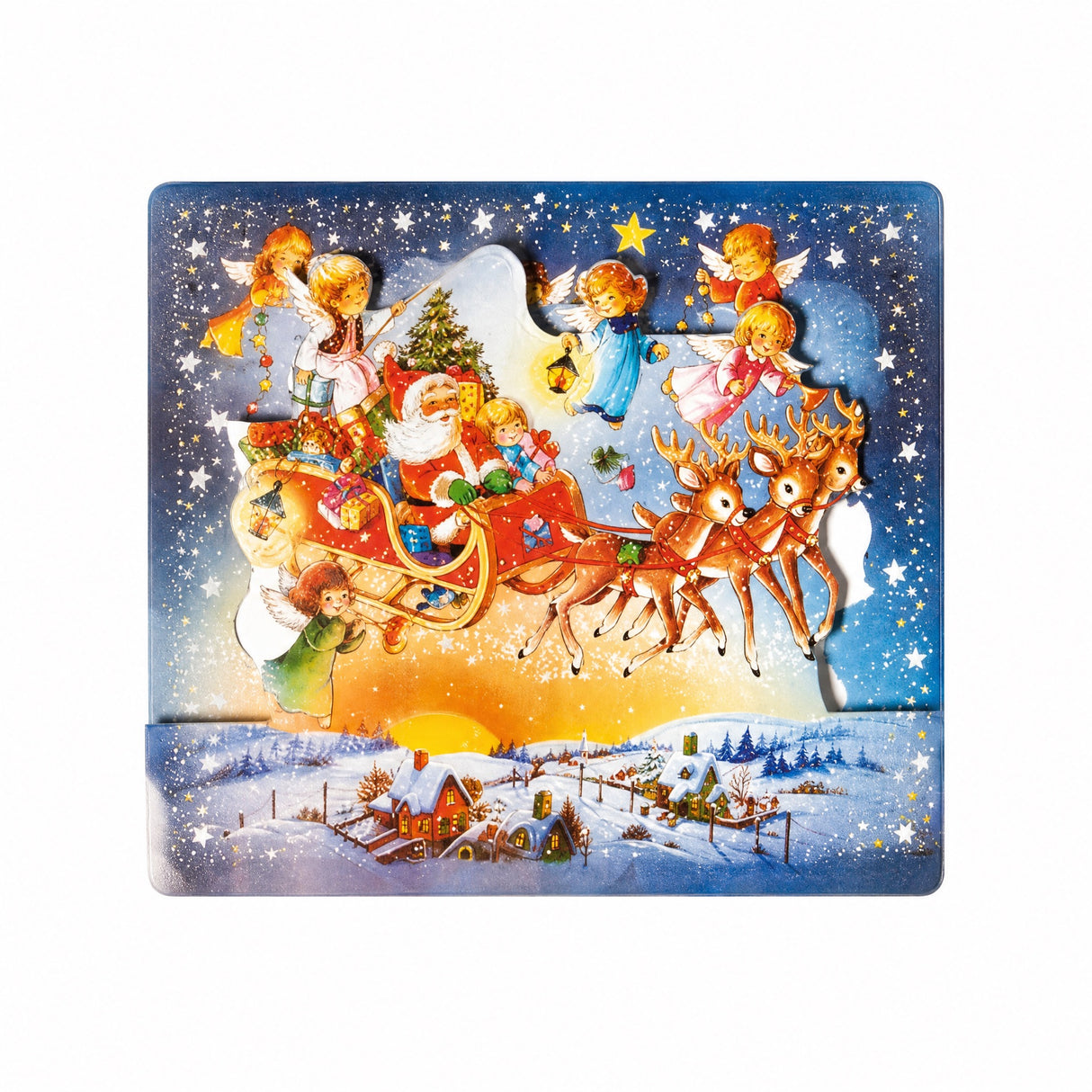 Julkalender med glitter 