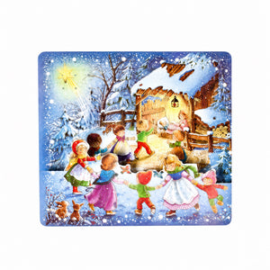 Julkalender med glitter 