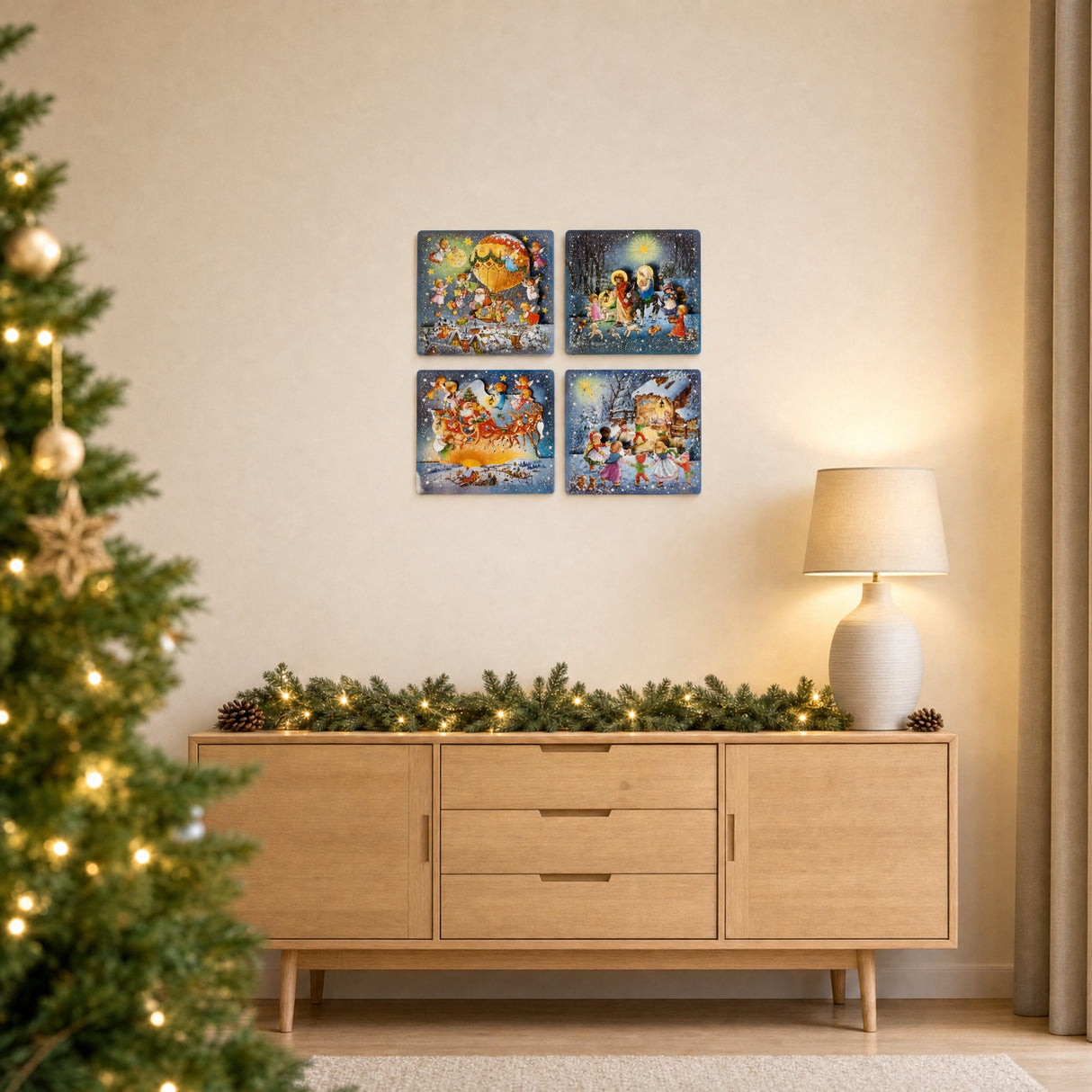 Julkalender med glitter 
