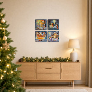 Julkalender med glitter 
