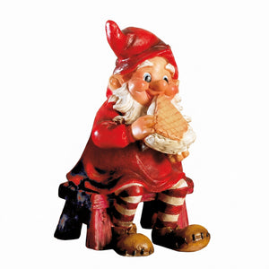Skogstomte äter glass