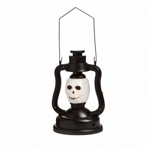 Halloweenlykta med ljus 