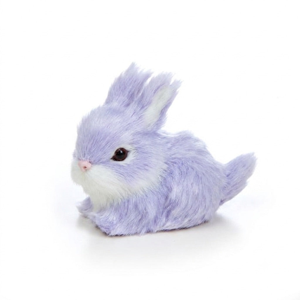 Hare med fuskpäls pastell