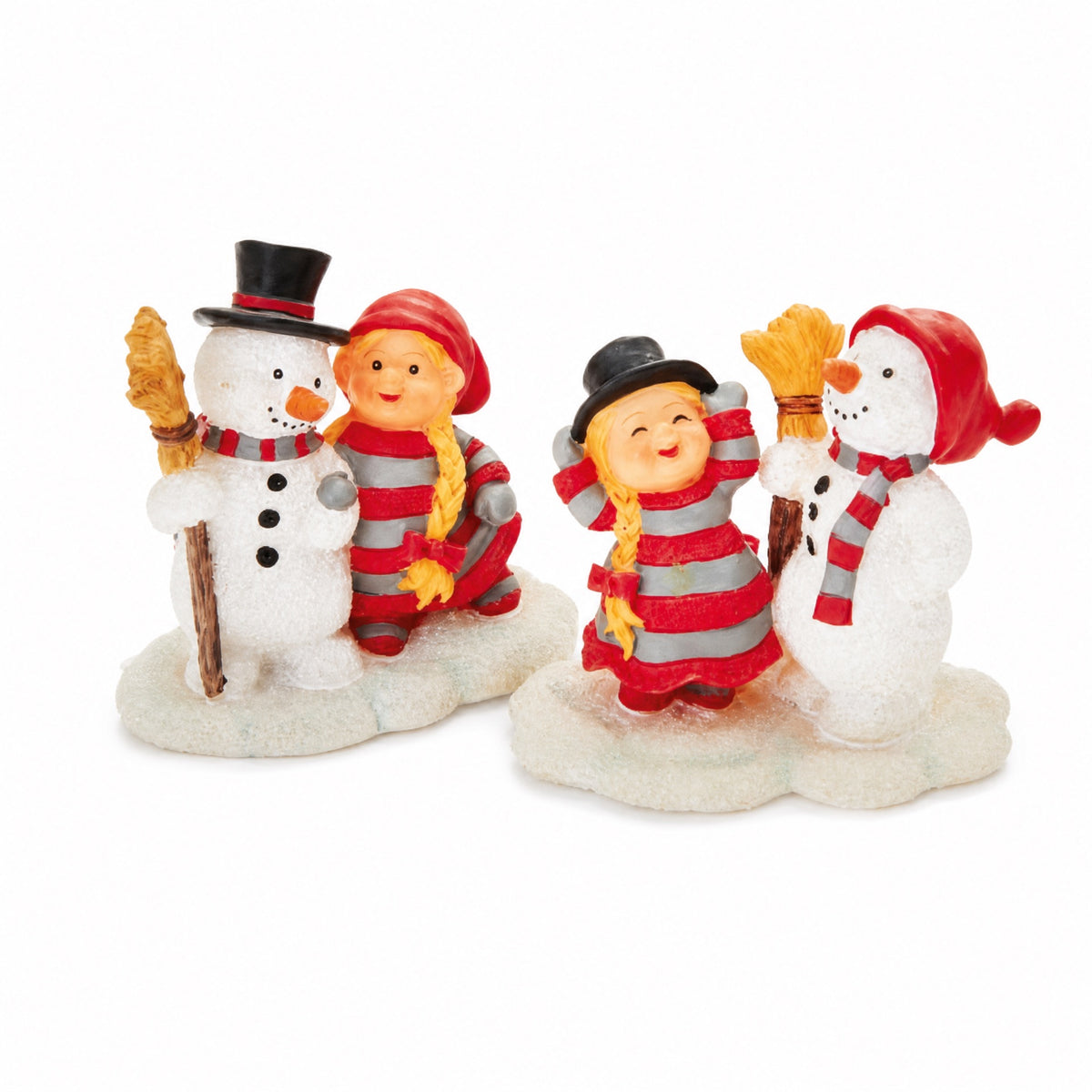 Bäbistomte med snögubbe 2-pack