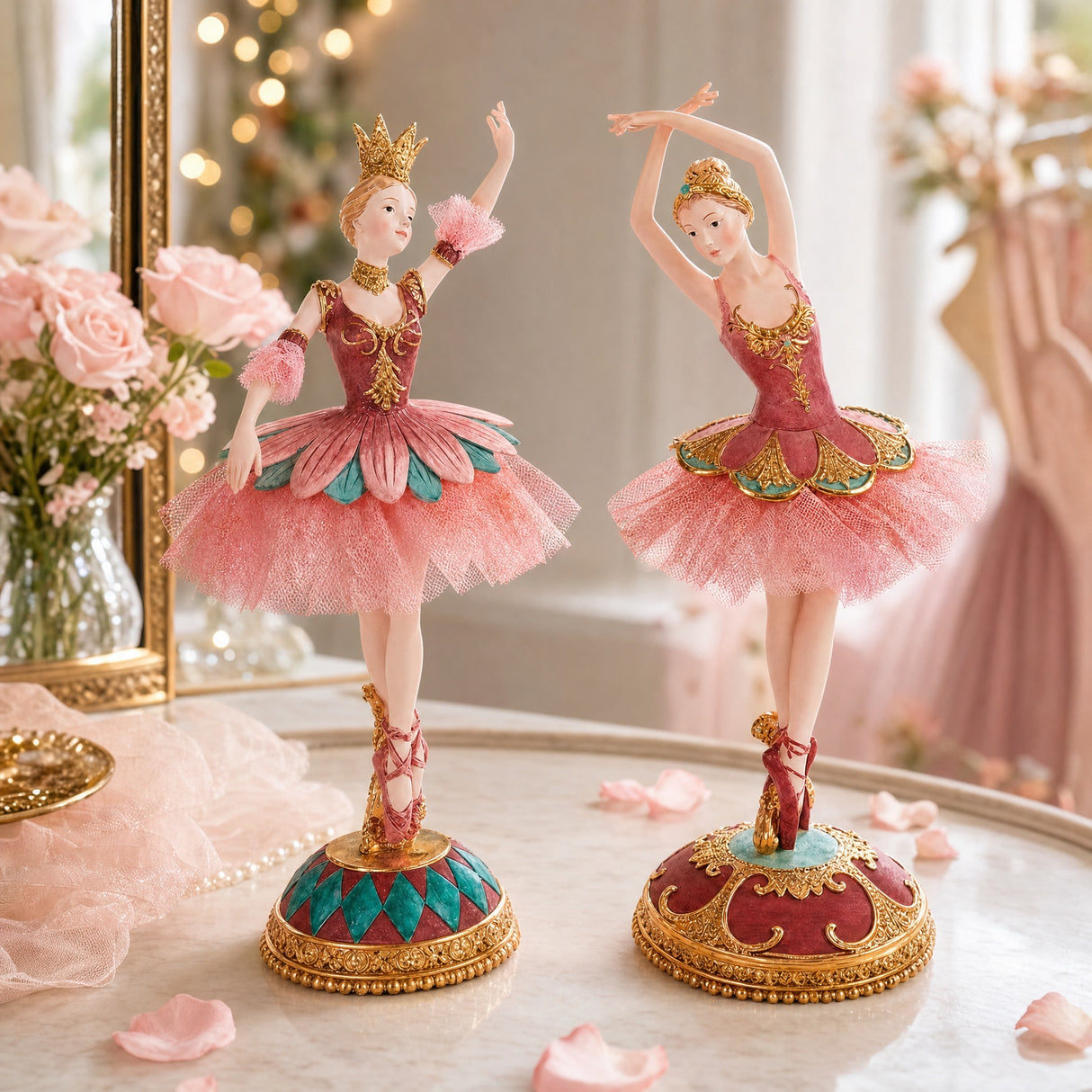 Ballerina med tyllkjol 27 cm hög