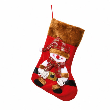 Julstrumpa med velourpäls