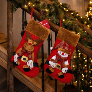 Julstrumpa med velourpäls