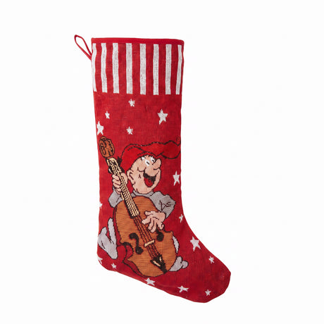Bramming Julstrumpa röd