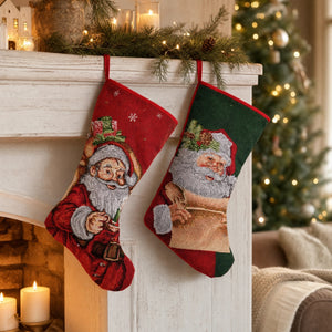 Julstrumpa med jultomte