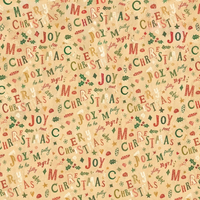 Presentpapper med jultext