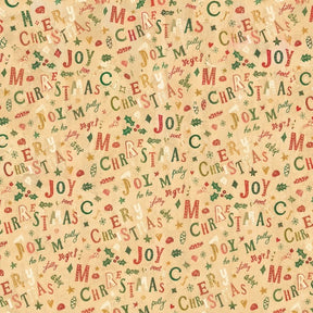 Presentpapper med jultext