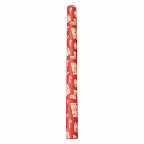 Presentpapper rött och brunt