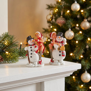 Julgodis med snögubbe