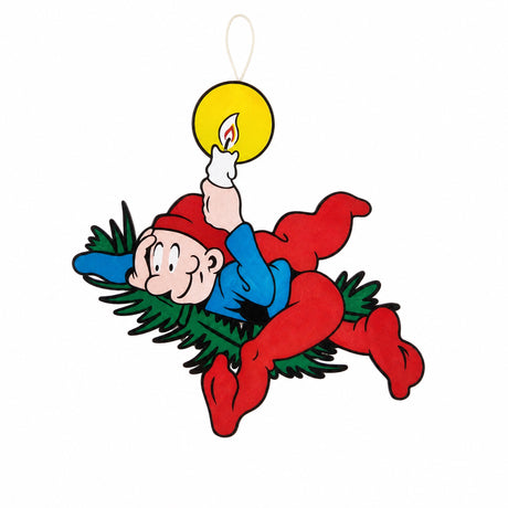 Bramming Tomte i trä med julpynt 40 cm