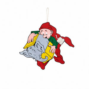 Bramming Tomte i trä julstämning 40 cm