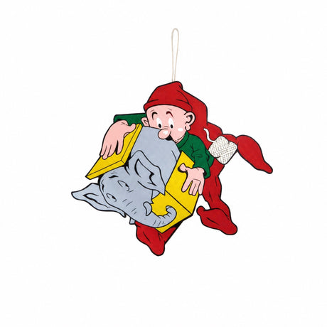 Bramming Tomte i trä julstämning 40 cm