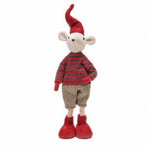 Julmus i tyg 34 cm hög