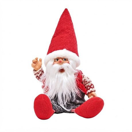 Sittande trolltomte 47 cm hög