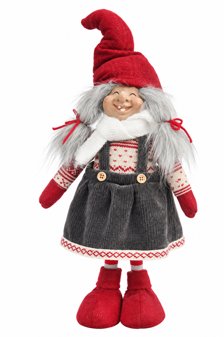 Trollnissemor med mjuk luva 51 cm hög från Pobra