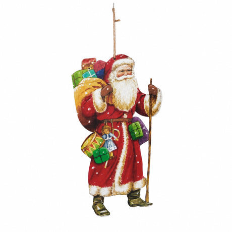 Nostalgisk jultomte i trä