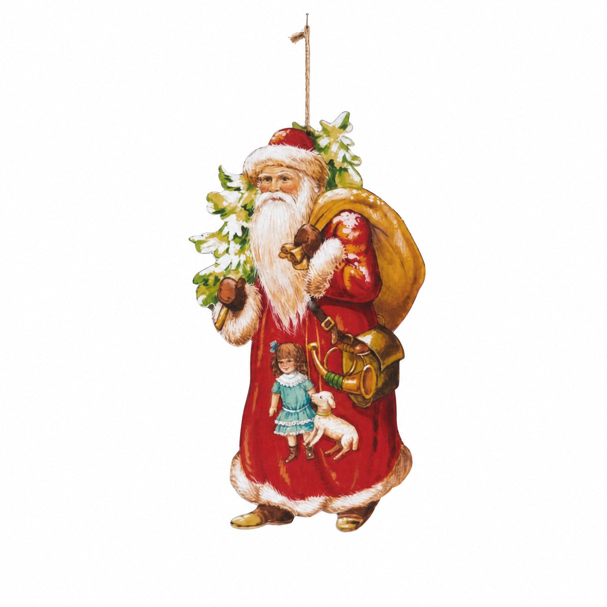 Nostalgisk jultomte i trä