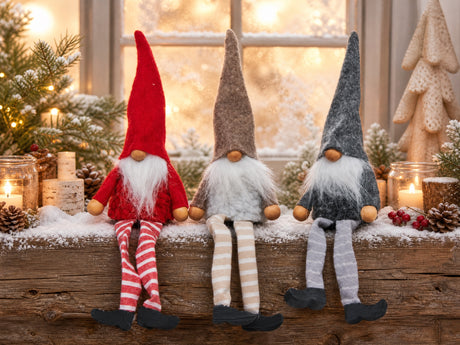 Tomte med hängande ben 25 cm