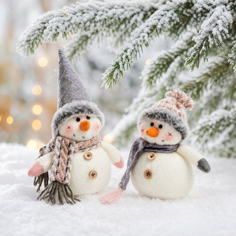 Snögubbe med knappar