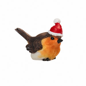 Fågel med nissehatt