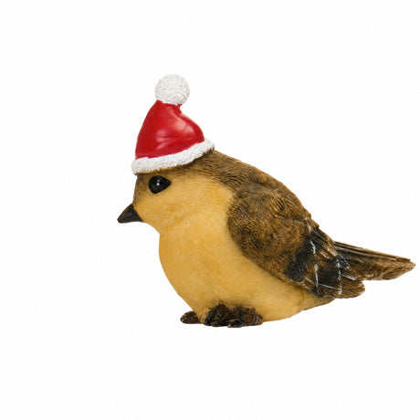 Fågel med nissehatt