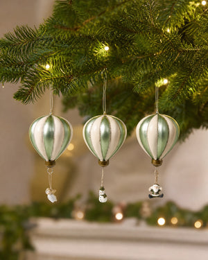 Luftballong med figur ljusgrön