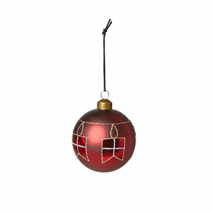 Julgranskula med flagggirlang