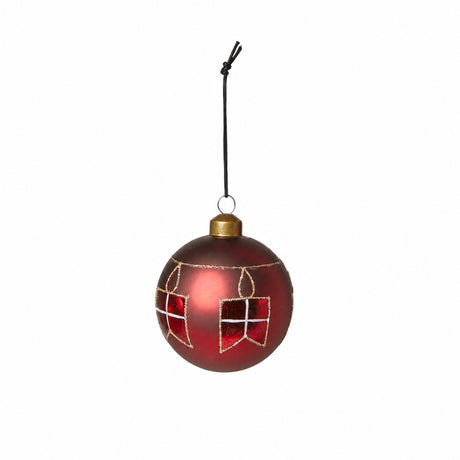Julgranskula med flagggirlang