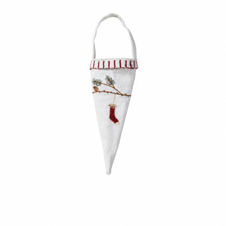 Strut med broderi vit