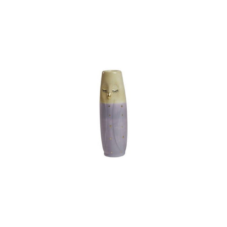 Vas Uggla 17 cm hög gul & lila