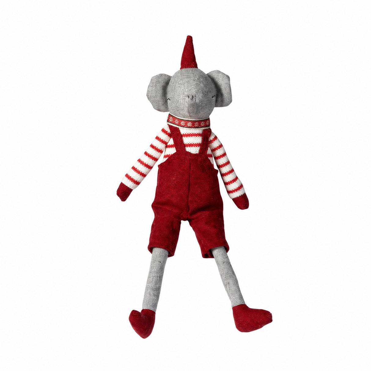 Elefant med tomteluva 35 cm hög