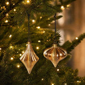 Julgranskulor guld och brun