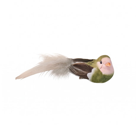 Fågel med klämma 13 cm lång