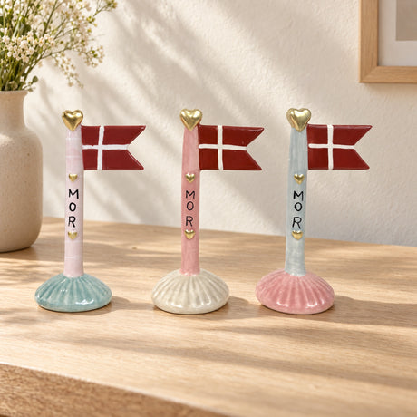 Flagga i keramik mamma