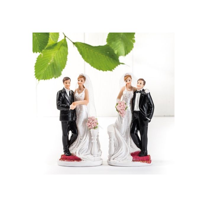 Brudepar 13 cm højt