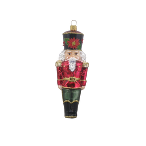 Julekugle Nøddeknækker med julestjerne