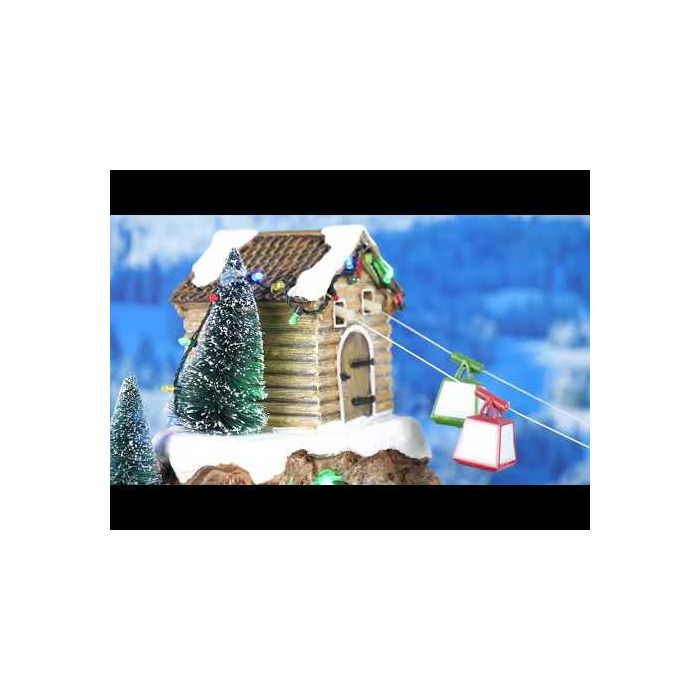 Luville Skidlift med skidåkning