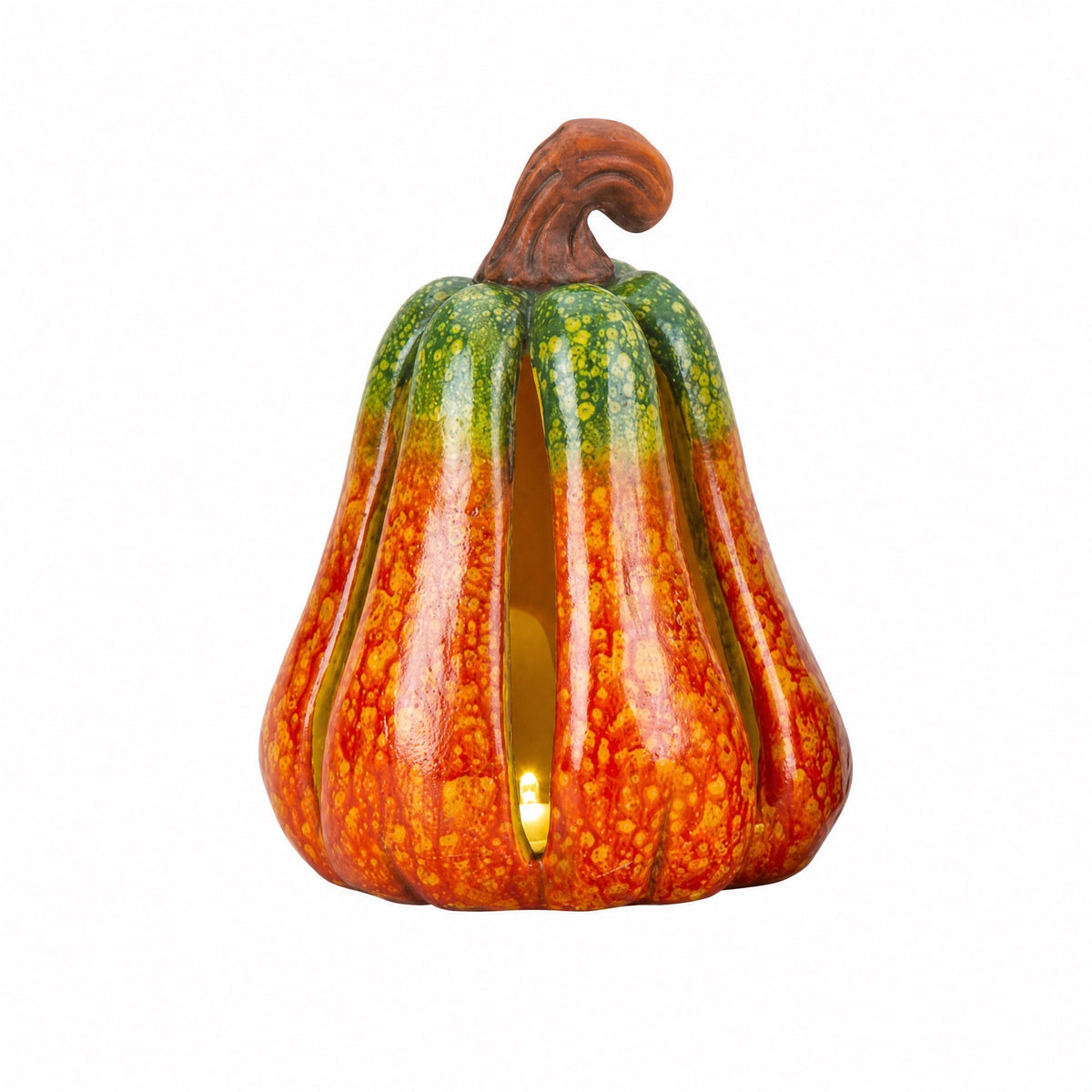 Pumpa med LED-ljus 21 cm hög