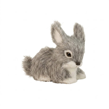 Hare med konstgjord päls 7 cm hög