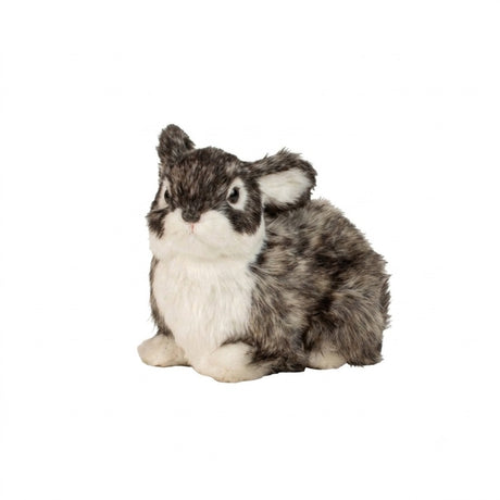 Hare med konstgjord päls 14 cm hög