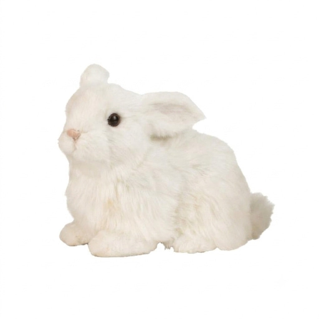 Hare med konstgjord päls 14 cm hög