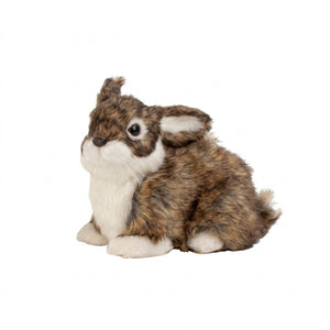 Hare med konstgjord päls 14 cm hög