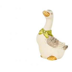 Gås med halsduk 19 cm hög