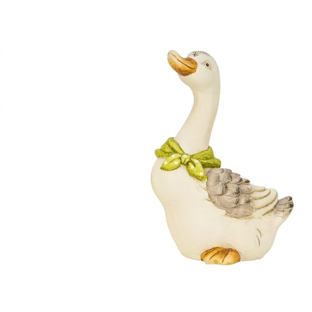 Gås med halsduk 24 cm hög