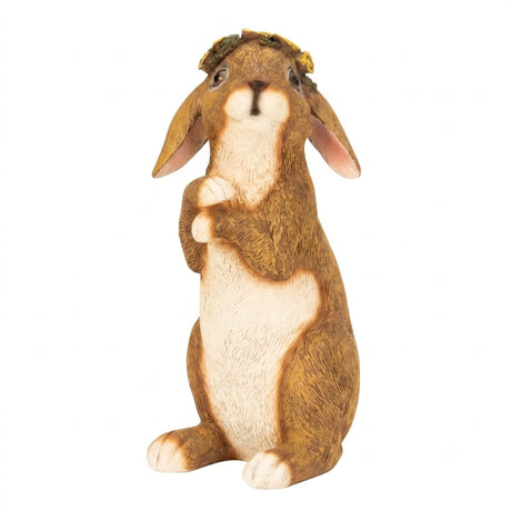 Hare med blomsterkrans 20 cm hög