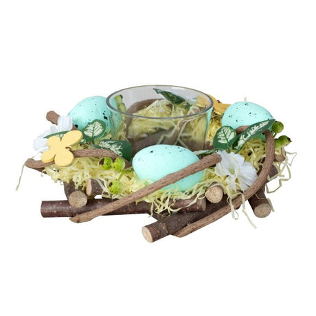 Rede med æg til fyrfadslys